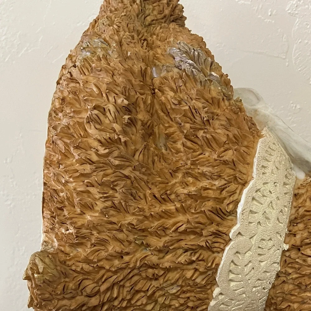 LARGE RESIN TEDDY BEAR 10”TALL